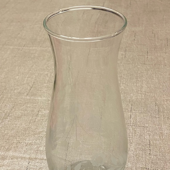 Vintage 1986 Hand Cut Etched Floral Engraved Crystal Pear Shape Bud Vase 7” NIB - Picture 9 of 13
